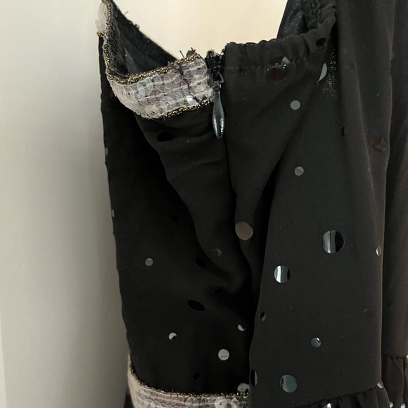 Hazel Black Dress w/ Accents Medium - Picture 10 of 12